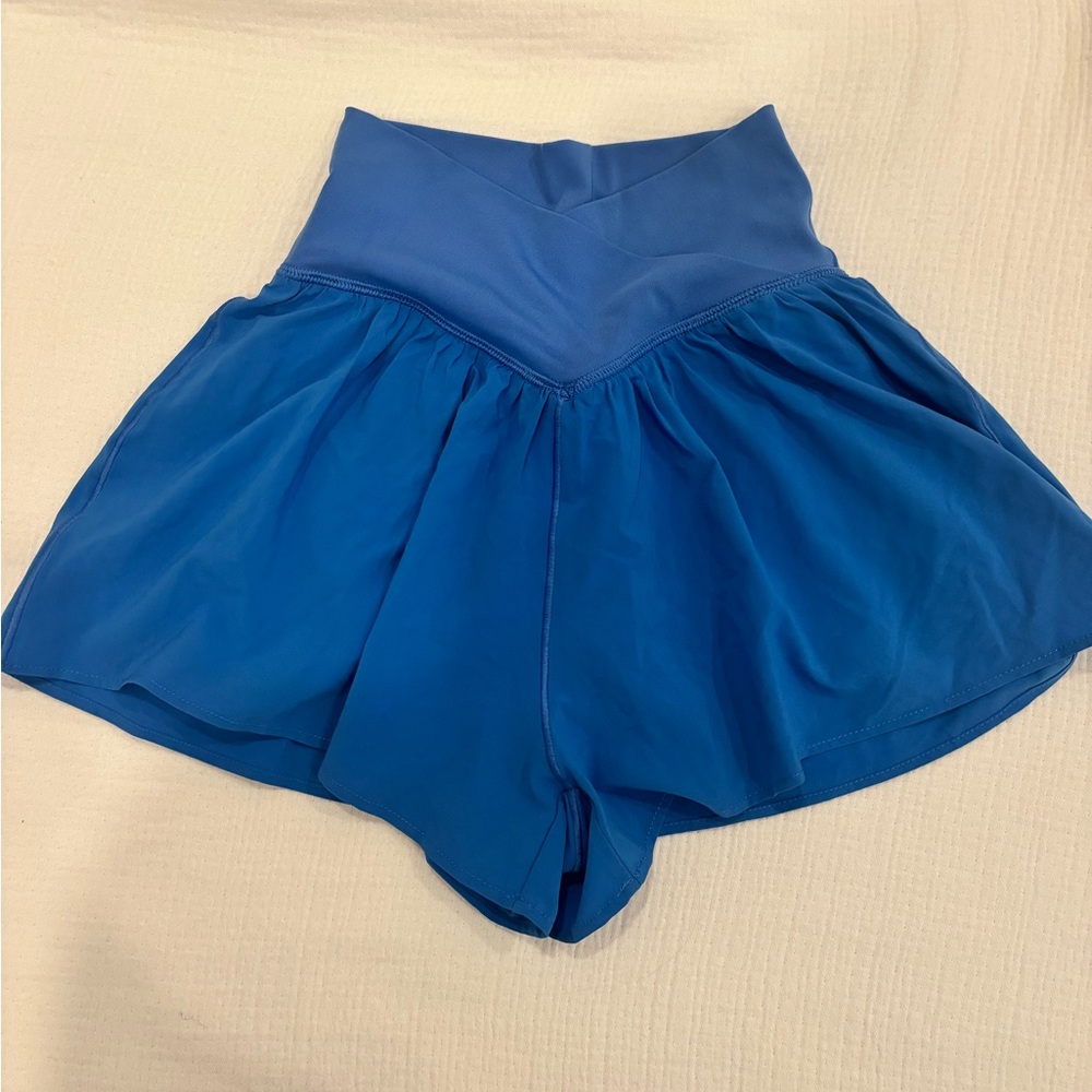 Aerie Blue Crossover Shorts
Size XS